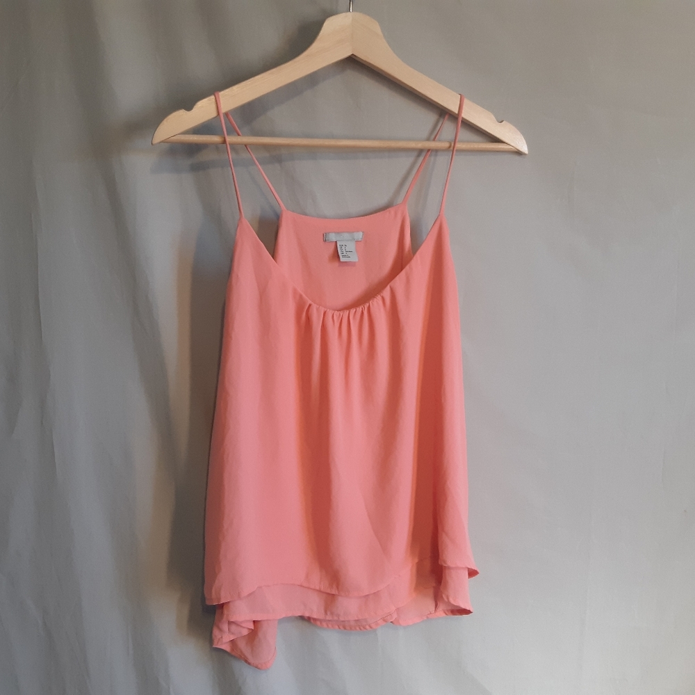 H&M | Coral Sleeveless swing top